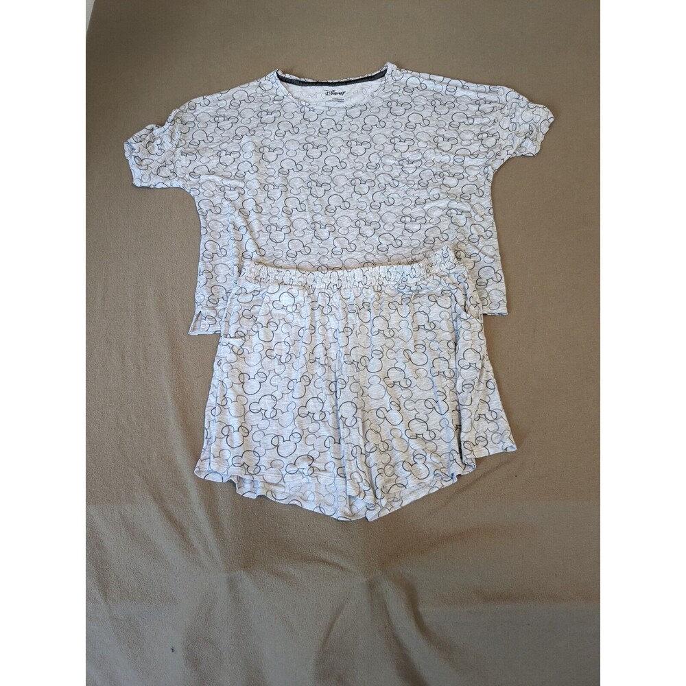 Mickey Mouse Pajama Set Adult XL *2 Piece* Lounge Shirt & Shorts Womens DISNEY